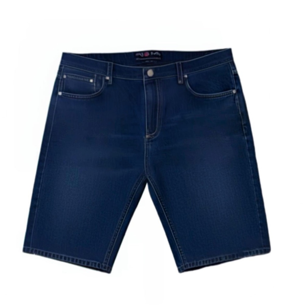 Phat Farm Blue Skinny Fit  Stretch Denim Shorts Size 40